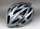 PC Silver Adult Bicycle Helmet Safety Double Shell Pc Inmould Sv666