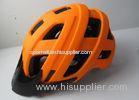 Orange Adult Safety MTB Enduro Helmet Visor Lightweight 12 Vent Holes