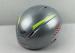 Carbon Woven Ice Skate Helmet / Yellow Skateboarding Helmets Fluo Stripe