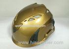 Professional Gold Rock Climbing Helmet Aluminium Net For Perfect Head Protection