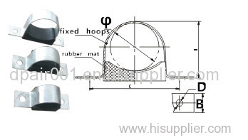 JGT type cable clamp with fixed hoops