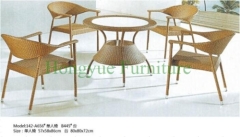 Patio wicker table chair sets supplier rattan table chair