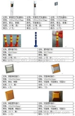 Rectangle reflective delineator/track spike/flashing light/Solar flash/warning light