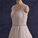 ALBIZIA Beading V-neck Sequin Organza Ball Gown A Line Sweep/Brush Wedding Dresses