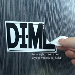 Custom Black Color Printed Permanent Adhesive Sticker Eggshell Destructive Vinyl Security Label Sticker