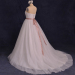 ALBIZIA Simple Ivory Pleated vintage Tulle Ball Gown Soutache/Ribbon Trim Sweep/Brush Wedding Dresses