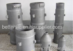 SISIC/RBSIC silicon carbide kiln burner tubes