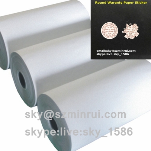 destructible vinyl label materials/destructible paper roll/destructible label material