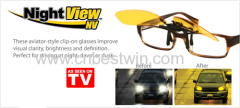 2015 Brand New Night View Anti Glare Night Driving Glasses Clip On Night Vision Glasses As Seen On TV