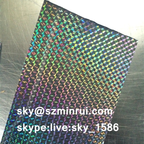 hologram ultra destructive vinyl material/hologram destructible paper/hologram vinyl eggshell sticker paper