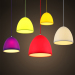 art contracted creative personality candy color supermarket fruit store silicone pendant lamp