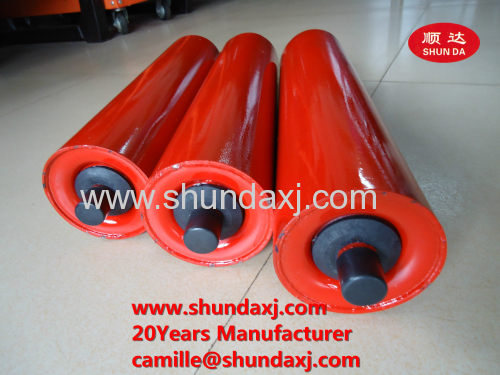 industry conveyor roller, conveyor rubber roller, rubber coated conveyor rollers