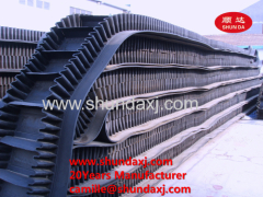 high tensile corrugated sidewall conveyor belt with cleat