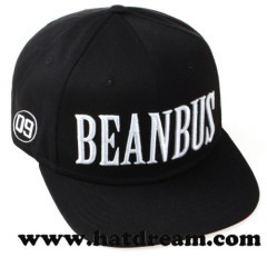 black acrylic 3d embroidery logo wholesale snapback hat