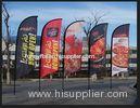 UV Proof Outdoor Flag Banners Custom Feather Flag Stand For Advertising