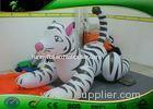 Custom Inflatable Zoo Animals / Large Inflatable Tiger Toys For Toddlers