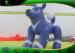 PVC Inflatable Cartoon Characters Blue Kids Blow Up Dog With Digital Printing