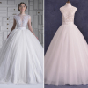 ALBIZIA Sexy See Through Bodice Scoop Lace Beads Ball Gown A Line Tulle Wedding Dresses