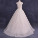 ALBIZIA Sexy See Through Bodice Scoop Lace Beads Ball Gown A Line Tulle Wedding Dresses