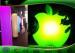 Green Inflatable Lighting Decoration Big LED Apple Model Damp Proof