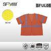 ANSI ISEA 107-2010 polyester mesh fabric reflective safety vest with zipper front