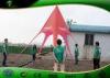 Outdoor Single Layer Red Star Shaped Beach Shade Tent For Advertising