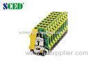 Electric Power Din Rail Terminal Blocks Connectors High Voltage 12.2mm Width