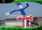 Custom Outdoor Inflatable Tube Man Air Dancers 20ft With Guiding Arrows