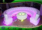 Durable Inflatable LED Sofa Model With For Pub / Inflatable Furniture Sets For Adults
