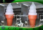 Commercial Show Inflatable Ice Cream Cone Model 2mH With Oxford Cloth