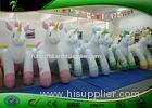 Stretchy Inflatable Cartoon Characters Unicorn Toys With 0.4mm Waterproof PVC