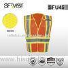 High visibility workwear reflective safety vest 5 point breakaway and 5cm silver tape ANSI/ISEA 107-