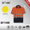 Hi-viz men casual shirt color combination polo shirt with chest pocket