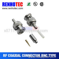 180 degree straight bnc male plug crimp cable rg174 rg179 rg316 rg58 rg59