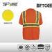 Mens body fit Reflective Safety Shirts with crew neck CSA Z96-09
