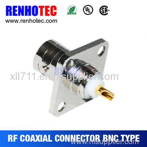 Amazing Price Female BNC 4 Hole Flange Connectors for Wires Cable