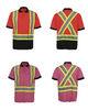 CLASS 2 High vis clothing Reflective Safety Shirts with elastic rib collar and cuff