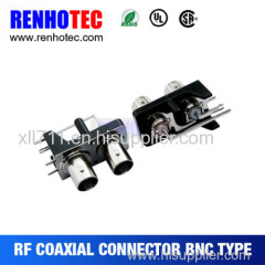 R/A BNC(Swith) Female in One Row. Black Plastic Housing Connector Electrical Connector