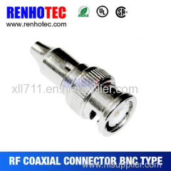 BNC Plug to RCA Plug Crimp Electric Connector Wire Cable