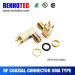 RF Connector Dustproof SMA Electrical Gold Plated R/A Connector Types