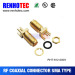 RT SMA Female Connector Solder Attachment Thru Hole PCB 200 inch x .067 inch Hole Spacing