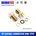 RT SMA Female Connector Solder Attachment Thru Hole PCB 200 inch x .067 inch Hole Spacing