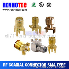 ROHS UL SMA R/A Crimp Quick Connect RF Electrical Connector for Multi Wires Cable LMR 195/200