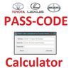 PASS CODE Calculator for Toyota Lexus Scion Original tool from europe