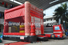 fire truck slide/ china inflatable slide manufacturer