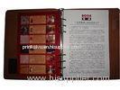 Customize A4 / B5 / A5 / A6 Pu leather cover Notebook with Elastic Band / Ribbon / Pocket