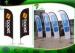 Knife Shaped 5m Flying Beach Business Flags And Banners With Digital Printing