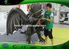 Double Layer PVC Black Inflatable Dragon Costume Suit For Adults / Kids