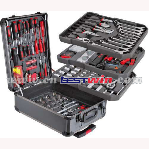 Professional kraft Hand Tools Kit in Aluminum Case