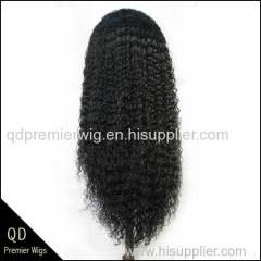 Indian remy hair natural straight full lace wigs